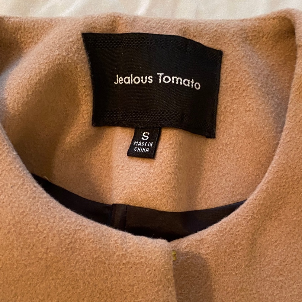 Jealous Tomato Tan Cape Coat